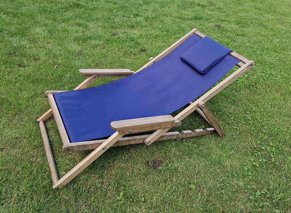 шезлонг без подлокотников